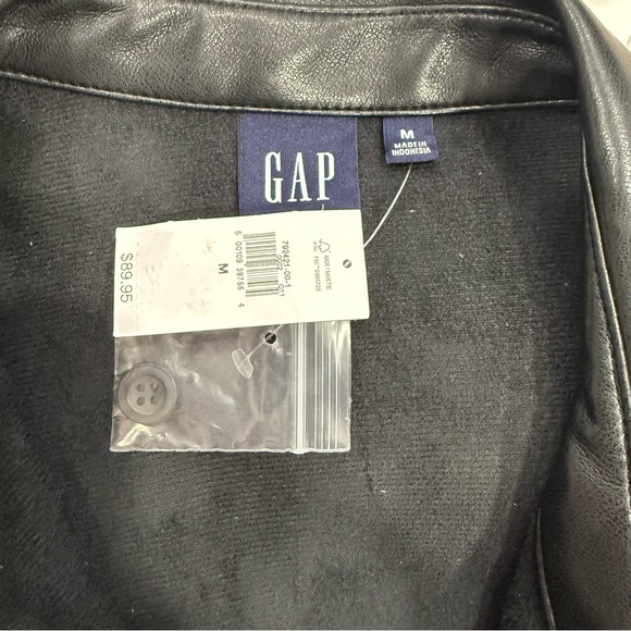 Gap Black Faux Leather Shirt Dress - Picture 4 of 4